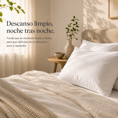 Funda de almohada impermeable y transpirable Lyocell | Somnilux PureSkin