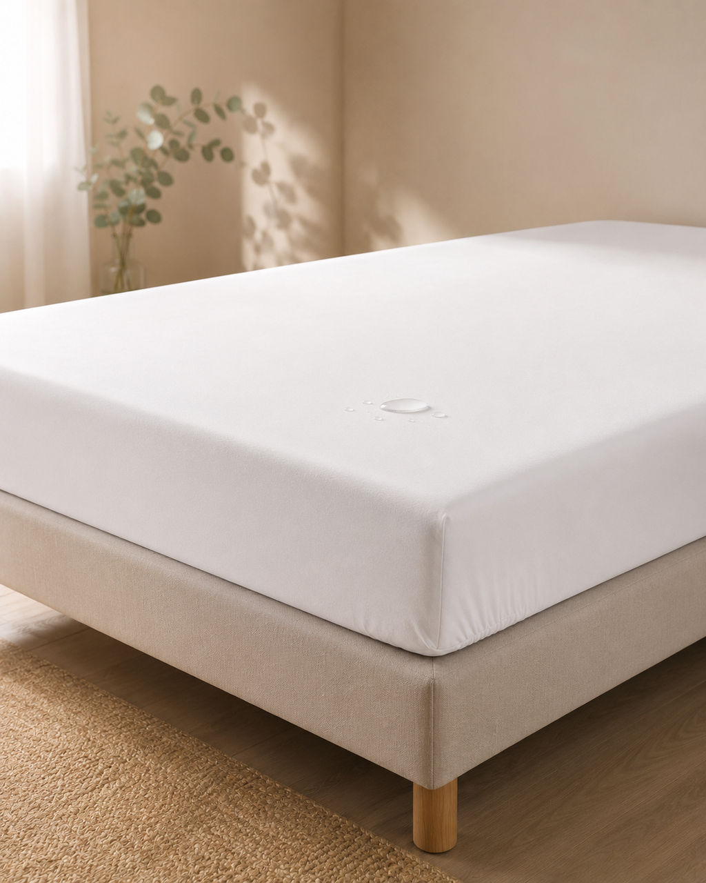 Somnilux PureSkin Lyocell | Sábana bajera 2 en 1 impermeable y transpirable para camas de 200cm
