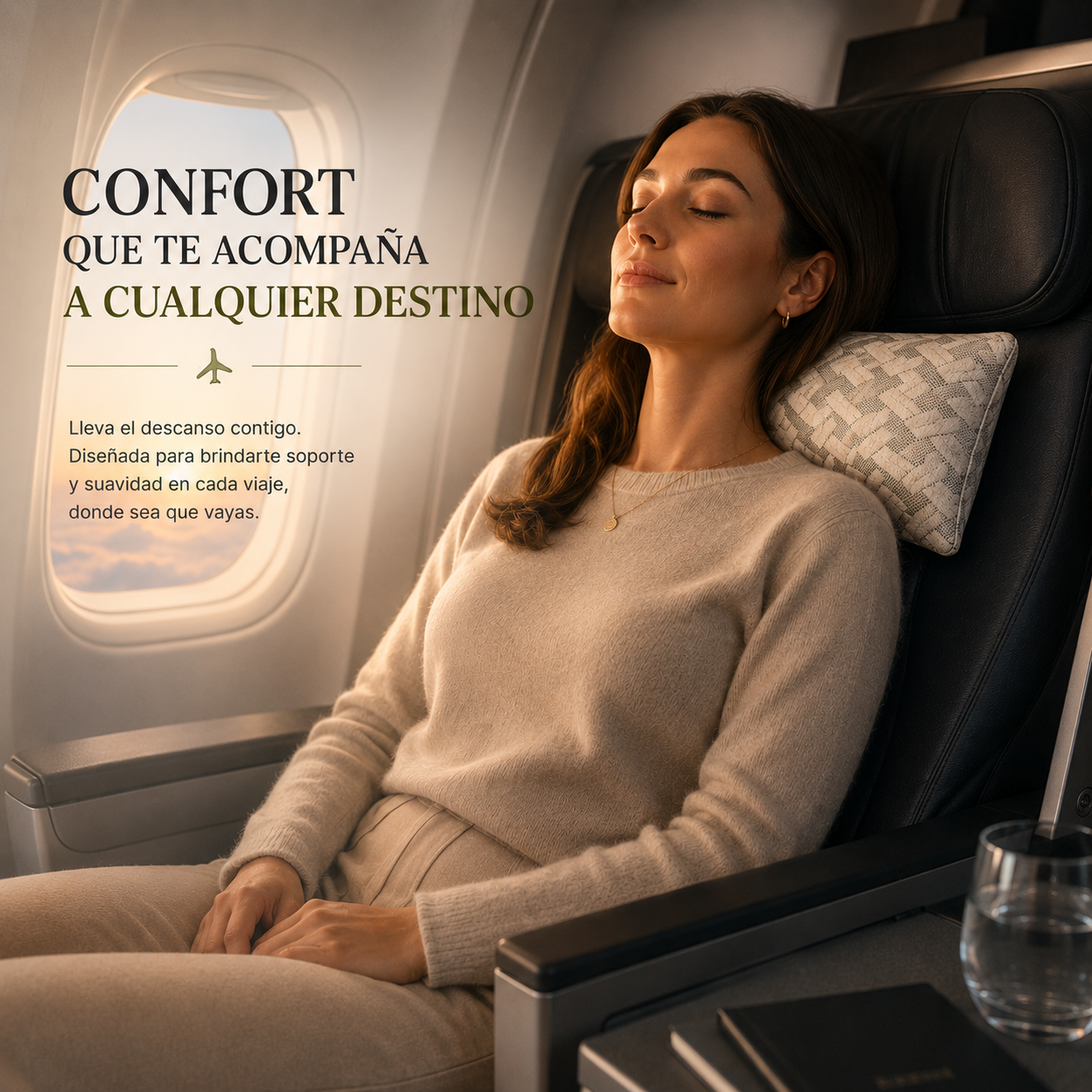Almohada cervical de viaje plegable y ligera | Somnilux Bamboo Travel